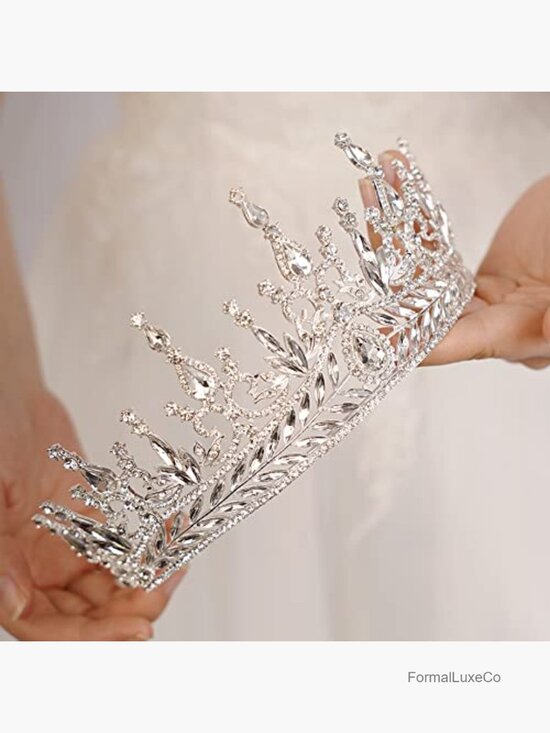 Rhinestone Crystal Wedding Tiara Crown for Bride Costume Photography Party main image 5
